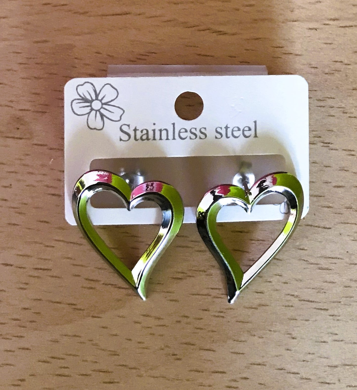 Corazón plata grande