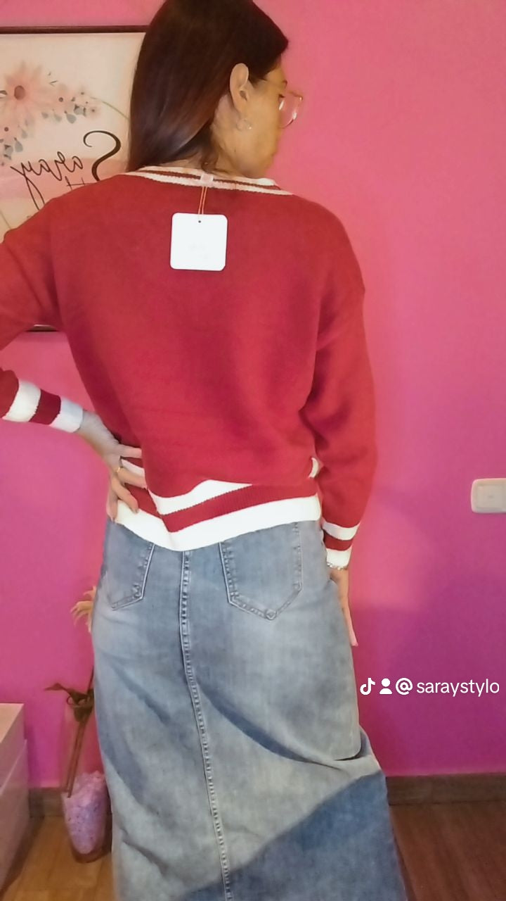 Jersey Punto Newyork Bordado