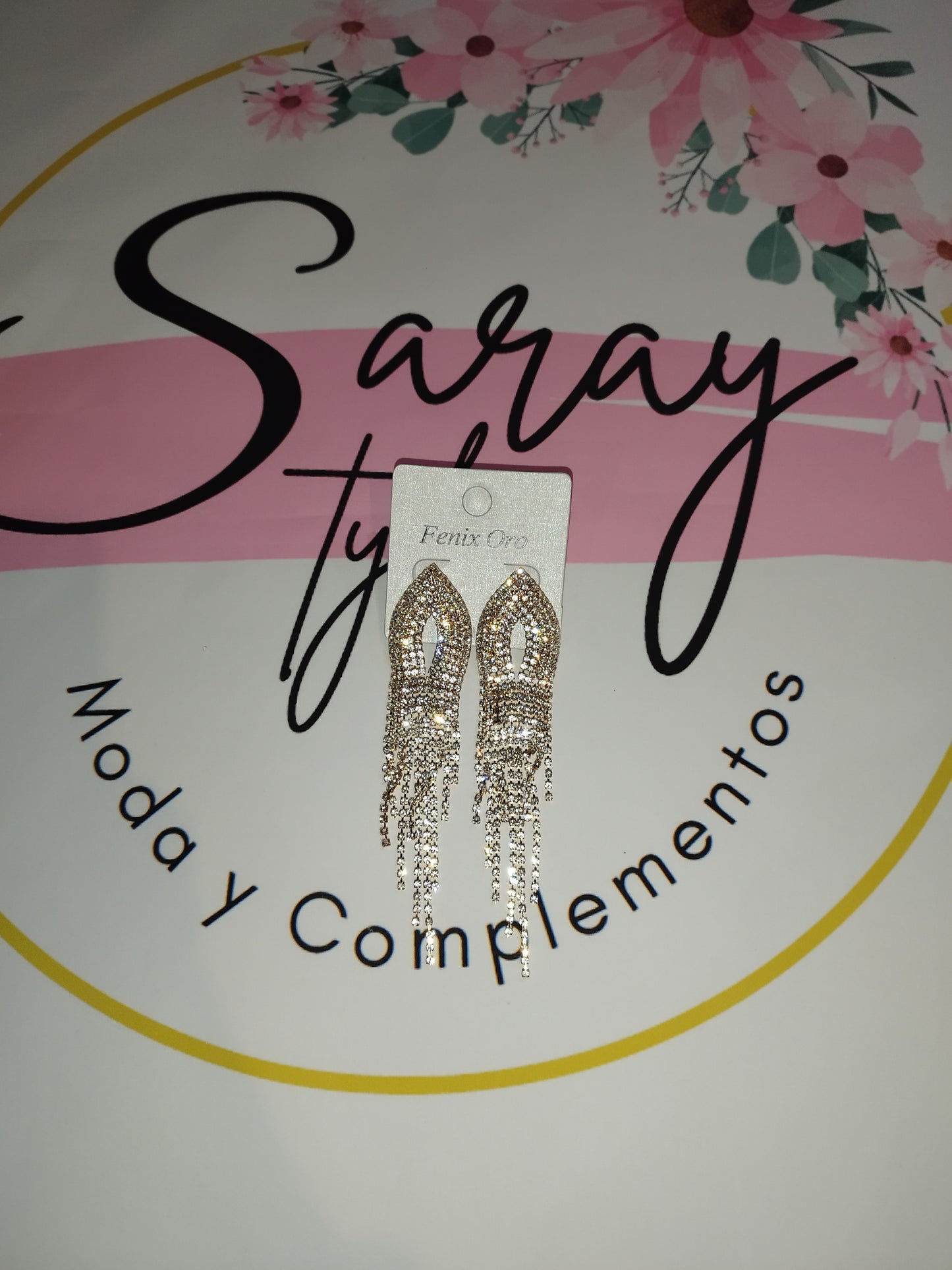 Pendientes fiesta oro