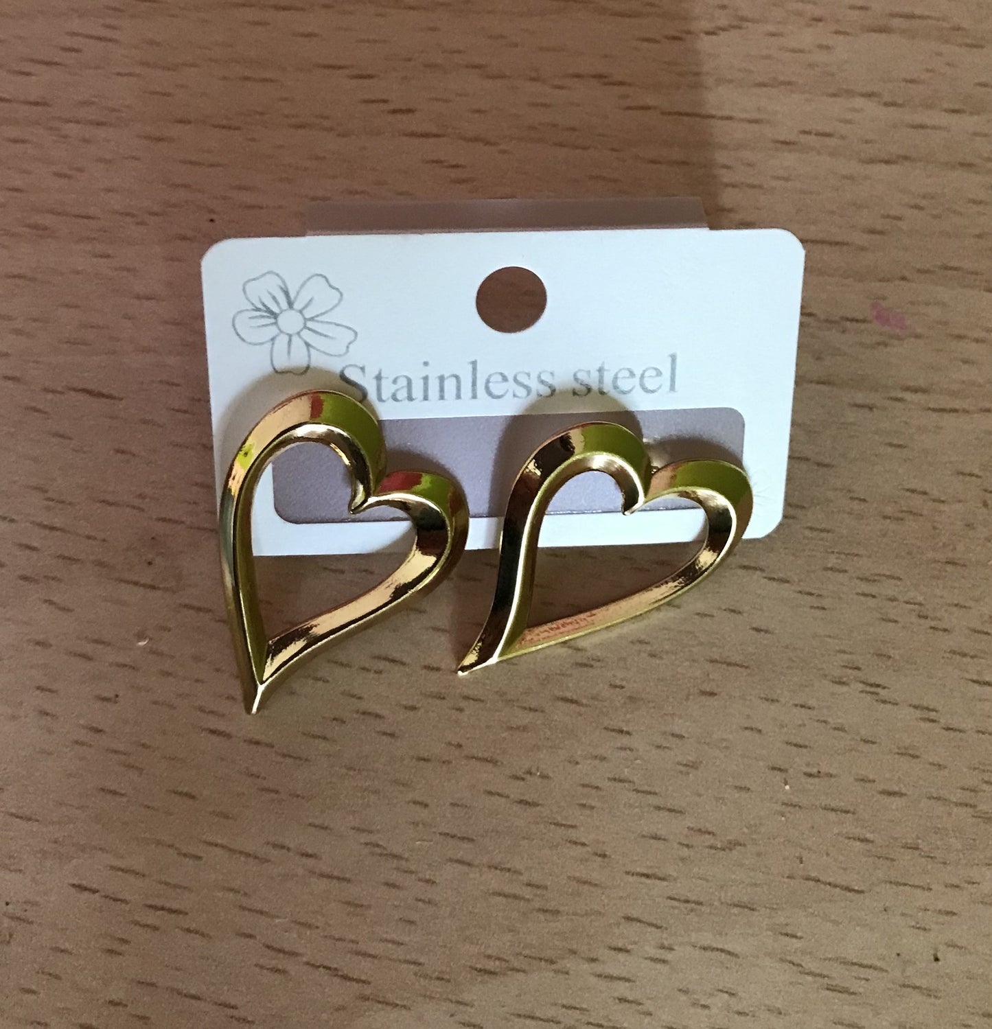 Corazón dorado grande