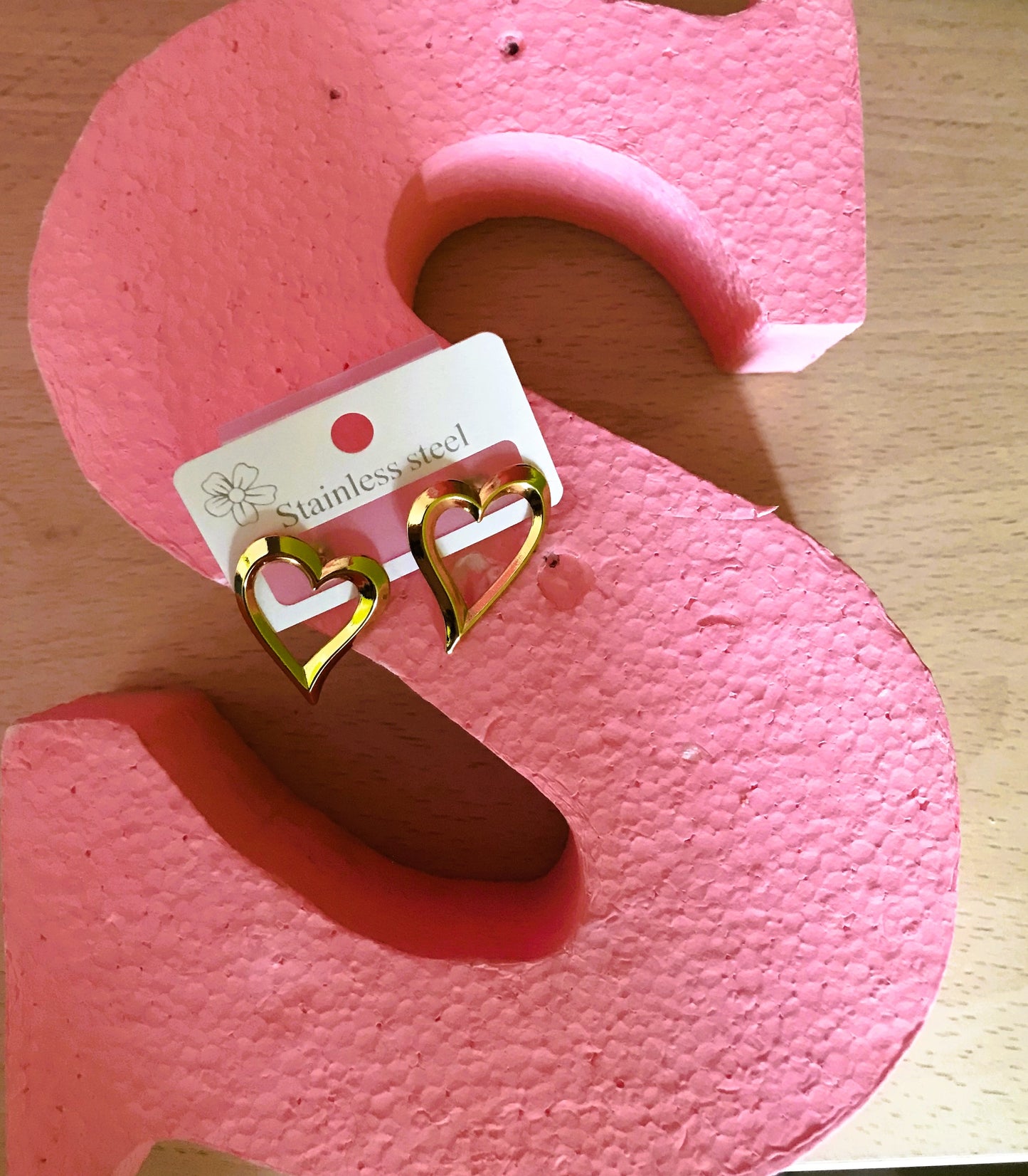 Corazón dorado grande