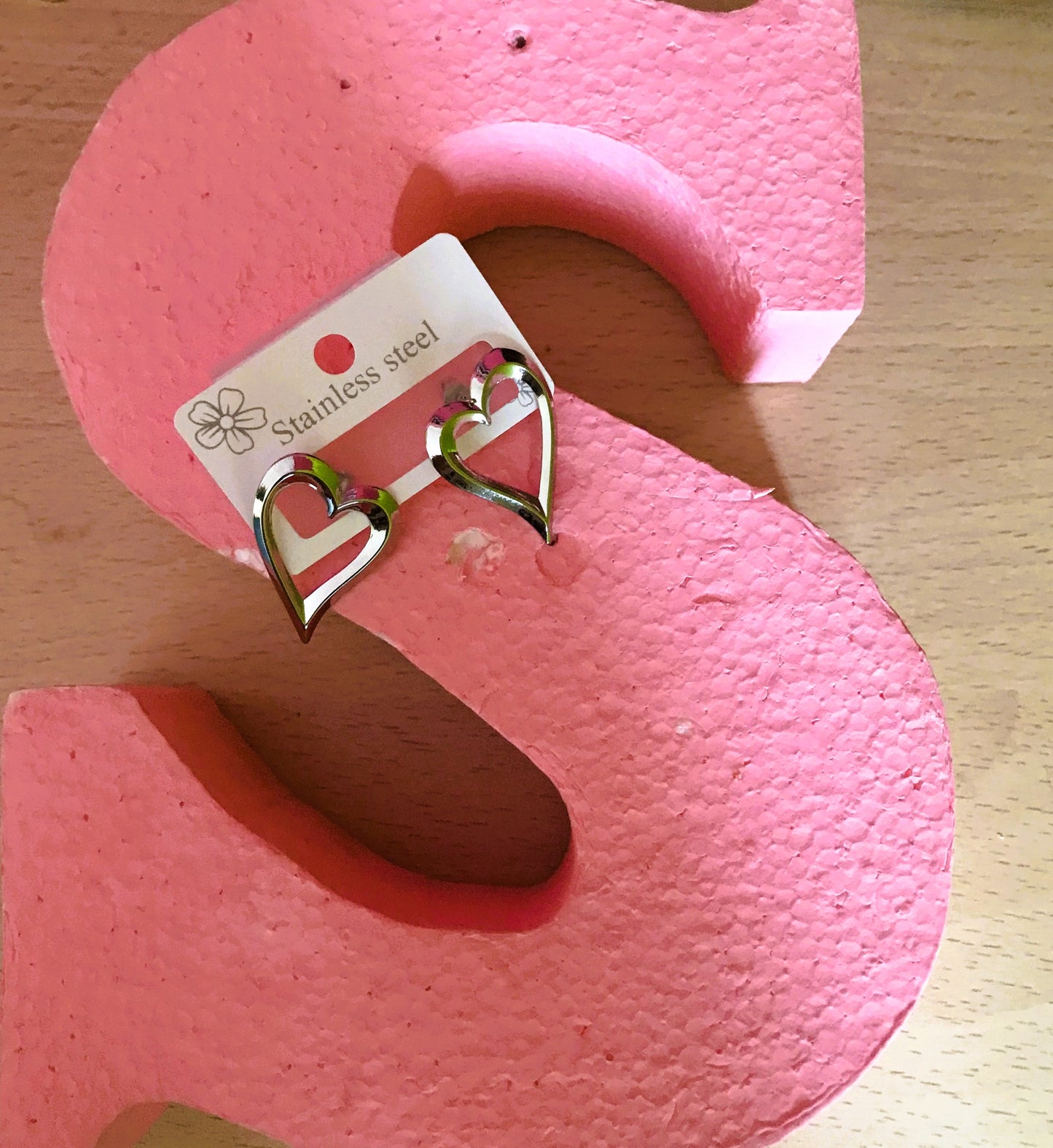 Corazón plata grande