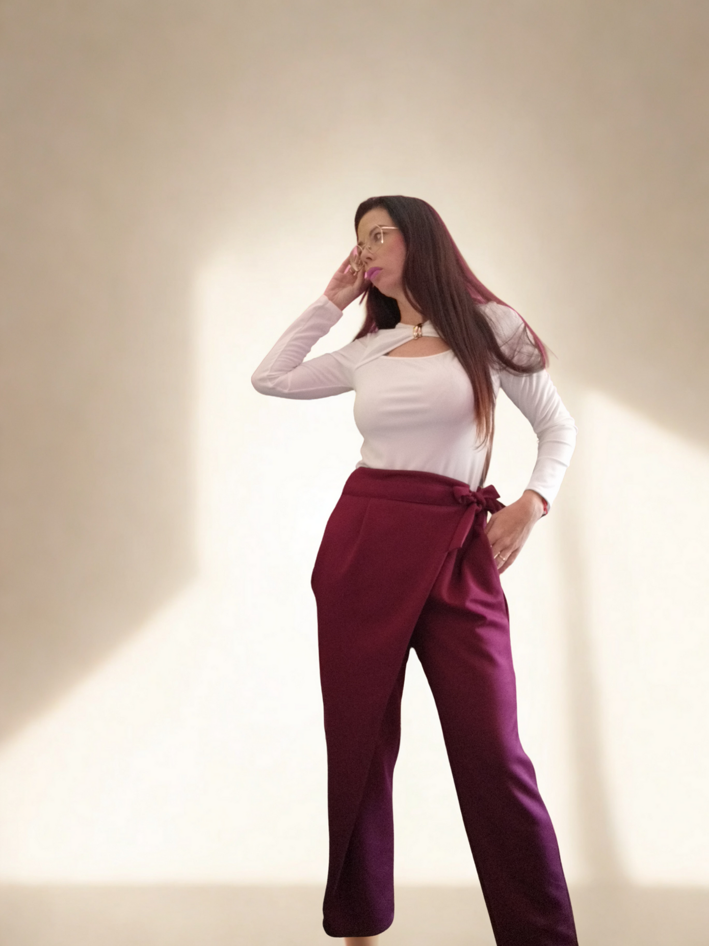 Pantalón Elegante cruzado