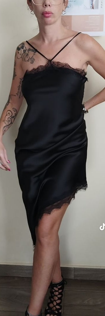Vestido Lencero Negro