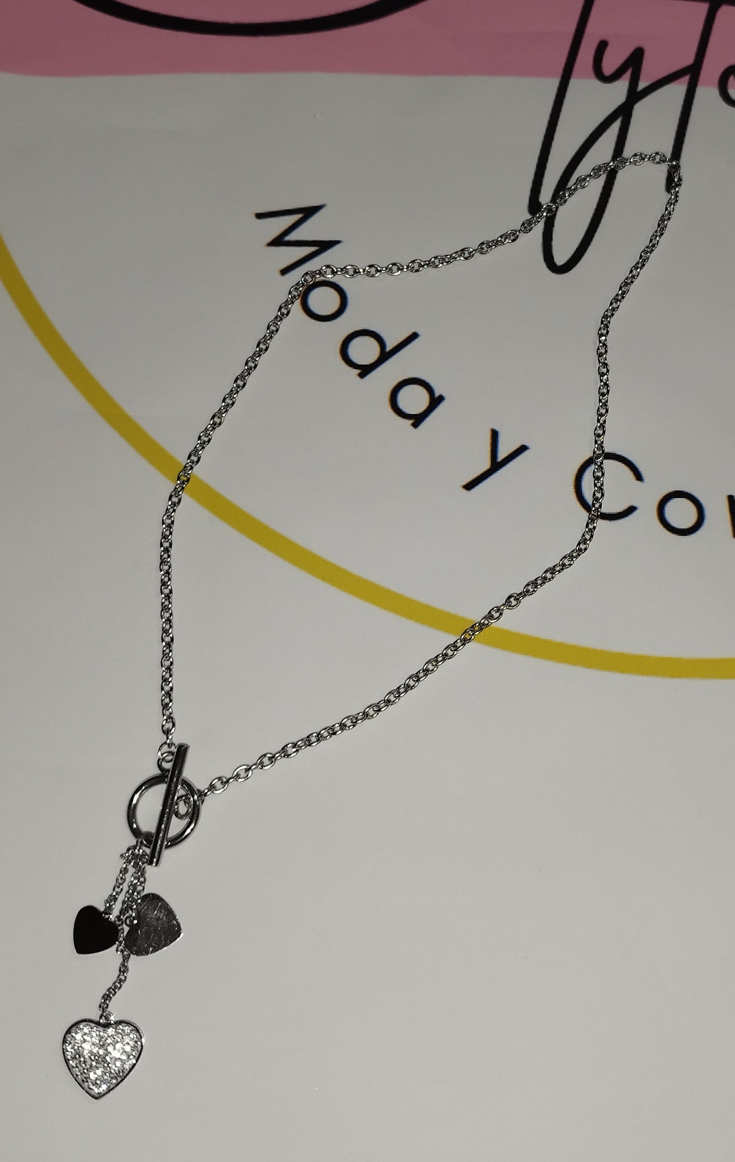 Collar triple corazón
