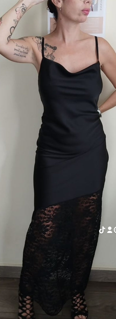 Vestido Largo Lencero Elegante