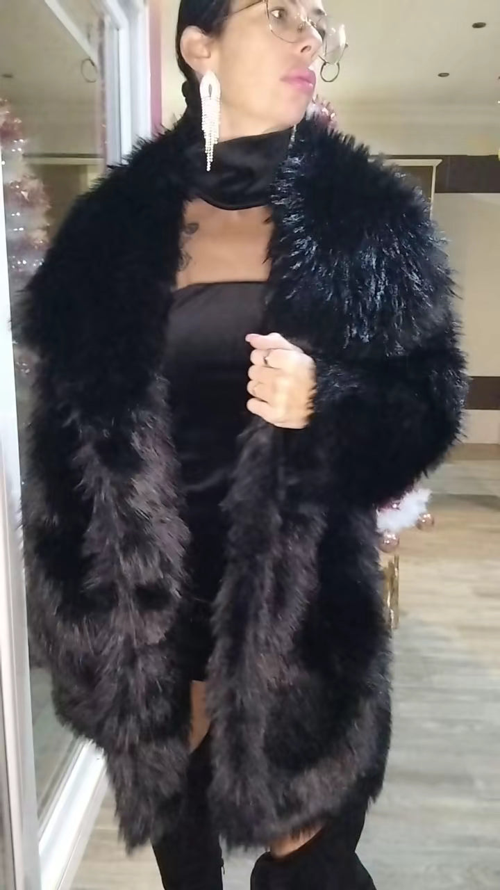 Chaquetón Diva negro