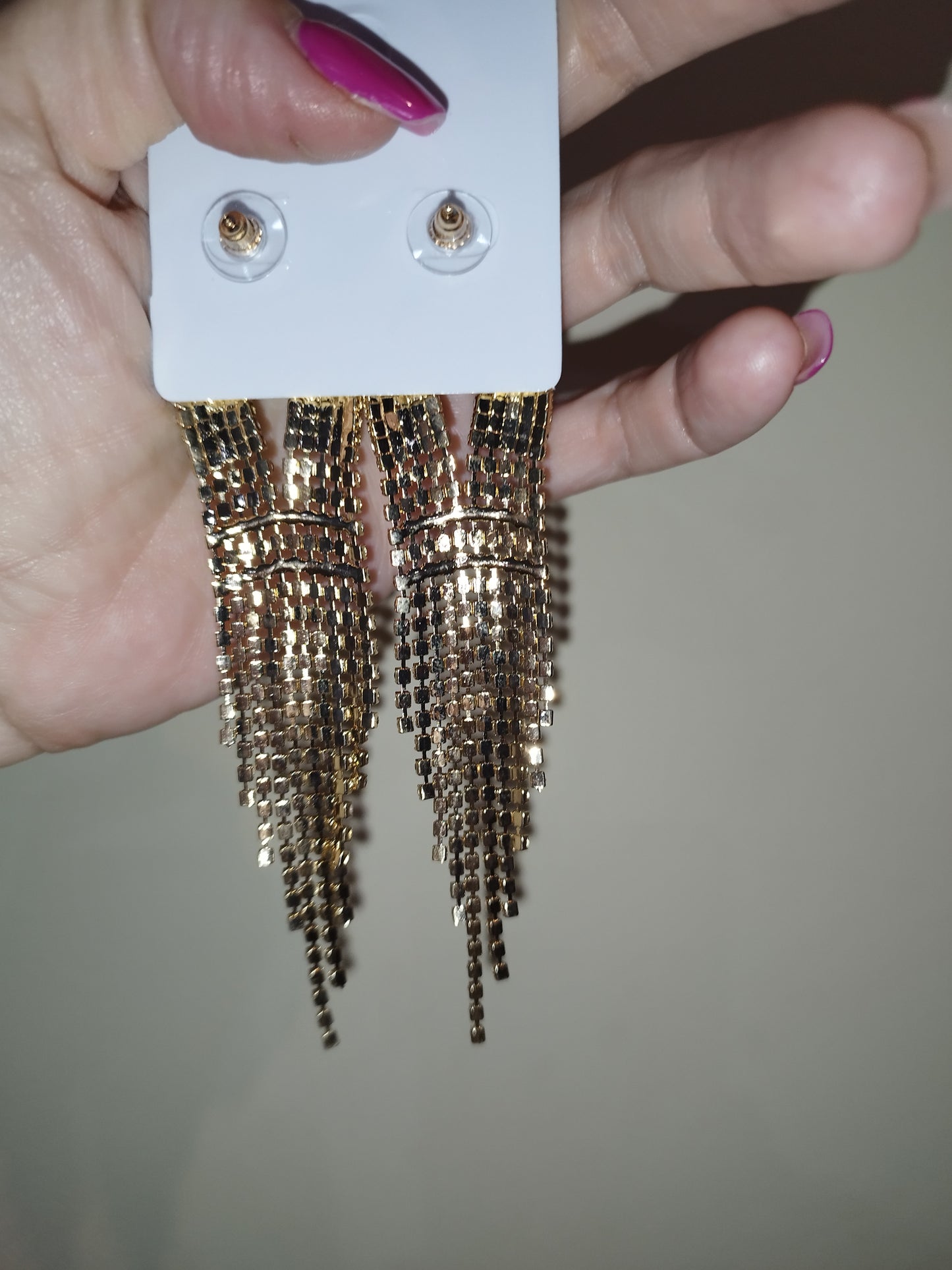 Pendientes fiesta oro